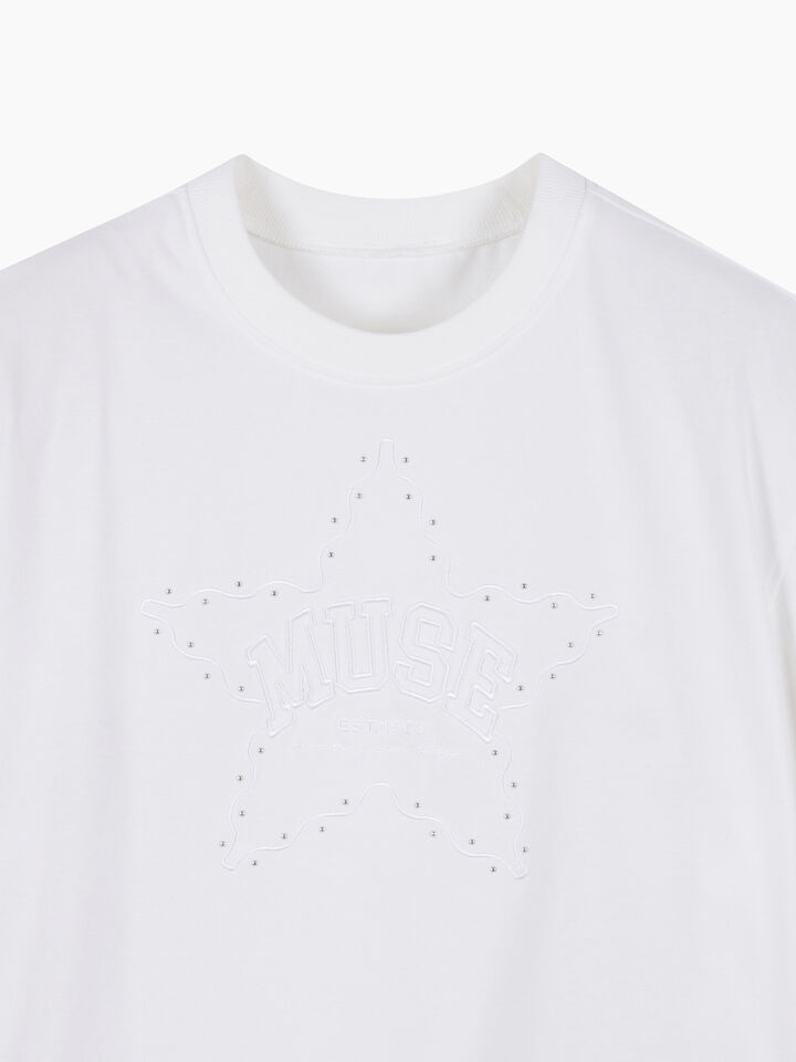 T-SHIRT - sisley k short sleeve t-shirt - Creamy White | Sisley K image number 3